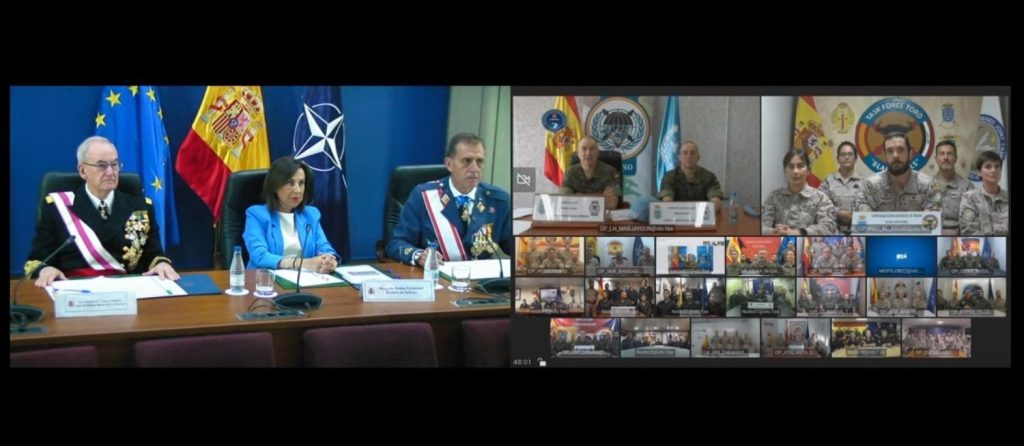 Margarita Robles, en el homenaje a los soldados españoles desplegados en Líbano