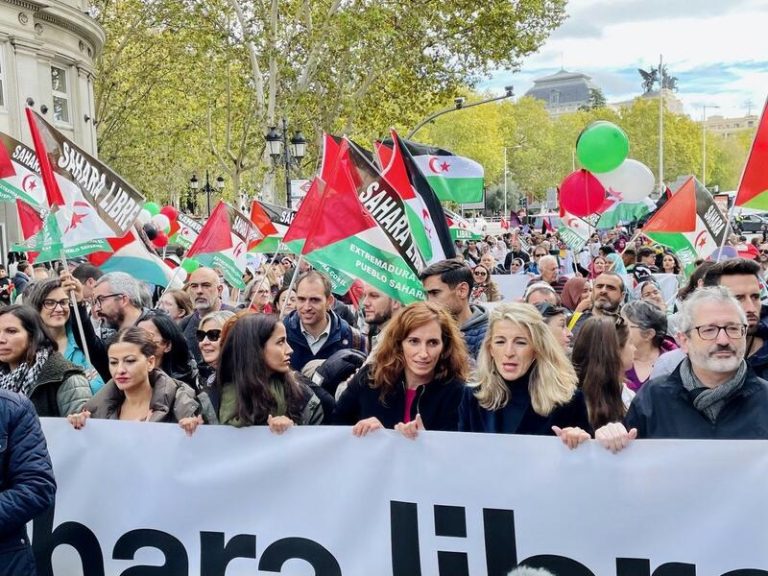Las organizaciones prosaharauis marchan en Madrid por la independencia de Marruecos