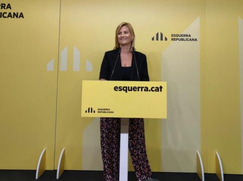 La portavoz de ERC, Raquel Sans, en rueda de prensa La portavoz de ERC, Raquel Sans, en rueda de prensa