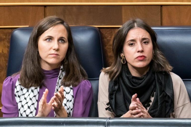Irene Montero reprocha que se tache a Podemos de soberbio cuando Sánchez y Díaz les 