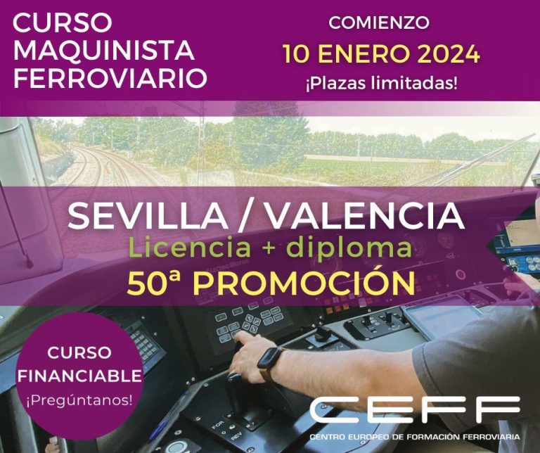 CEFF lanza un nuevo curso de maquinista ferroviario en 2024