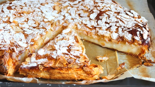 Receta clásica de esta delicia vasca: panchineta con crema pastelera