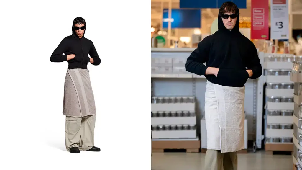 La Alternativa de IKEA a la Falda Toalla de Balenciaga