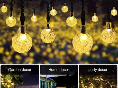 Atención ahorradores decora el balcón con esta guirnalda de luces solares por solo 11,99 euros