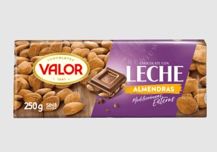 Chocolate con Leche y Almendras de Aldi