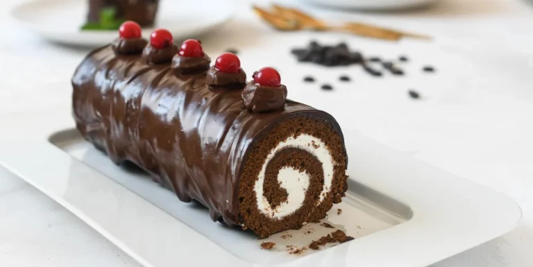 Una receta irresistible: brazo gitano de chocolate
