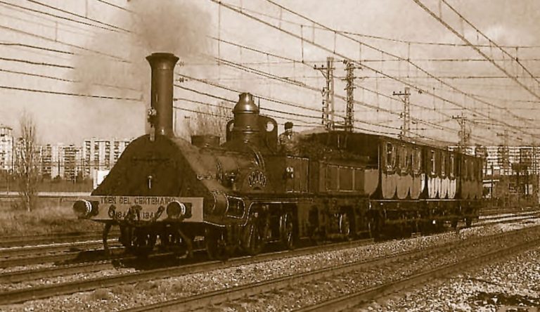 Hito industrial: la historia del primer tramo de tren de España