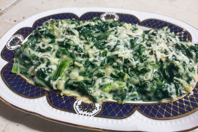 Infalible y superficial receta de espinacas a la crema