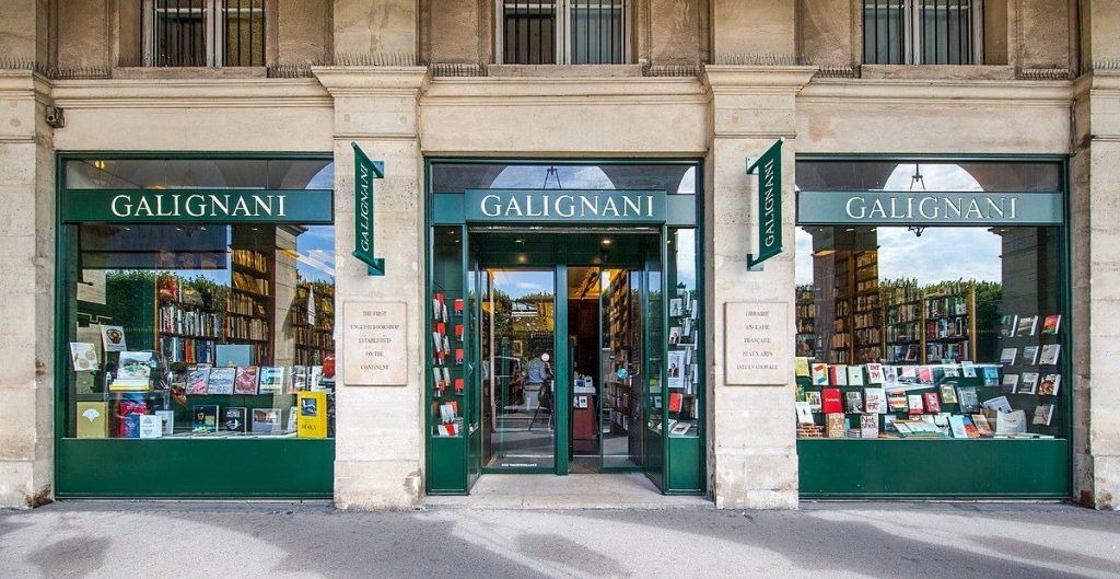 Librairie Galignani en París, Francia