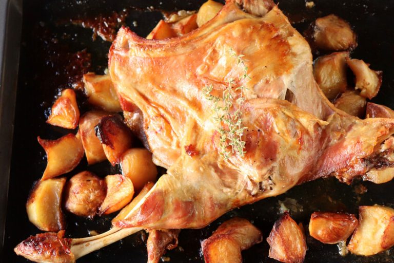 Para una ocasión especial fácil receta de cordero al horno