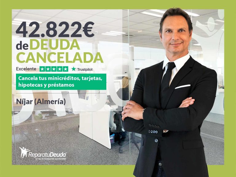 Repara tu Deuda Abogados cancela 42.822€ en Níjar (Almería) con la Ley de Segunda Oportunidad