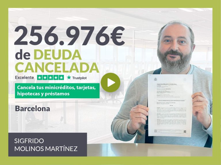 Repara tu Deuda Abogados cancela 256.976€ en Barcelona (Catalunya) con la Ley de Segunda Oportunidad