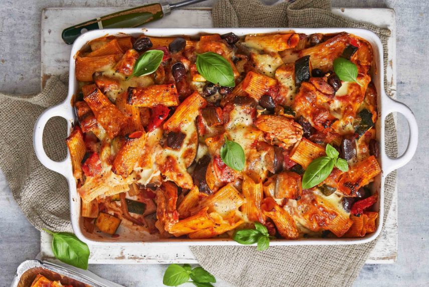 pasta con verduras plato vegetariano