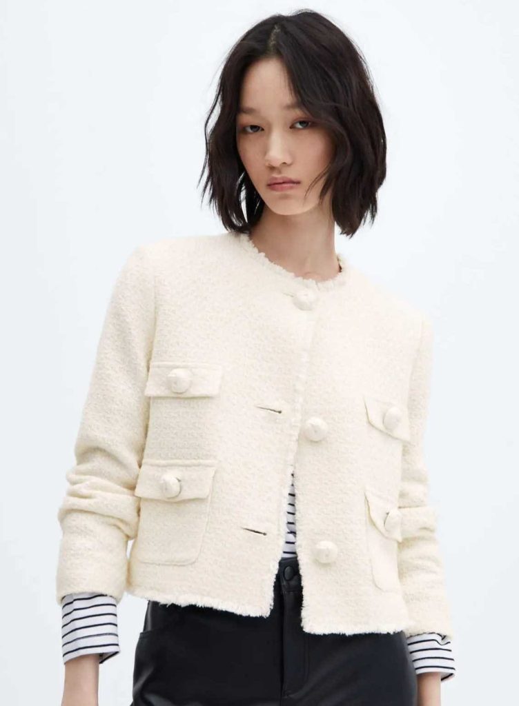 La chaqueta de tweed de Zara y Mango