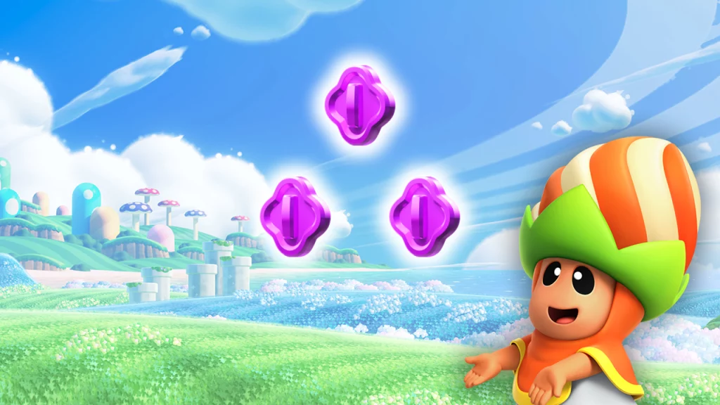 what are the purple coins