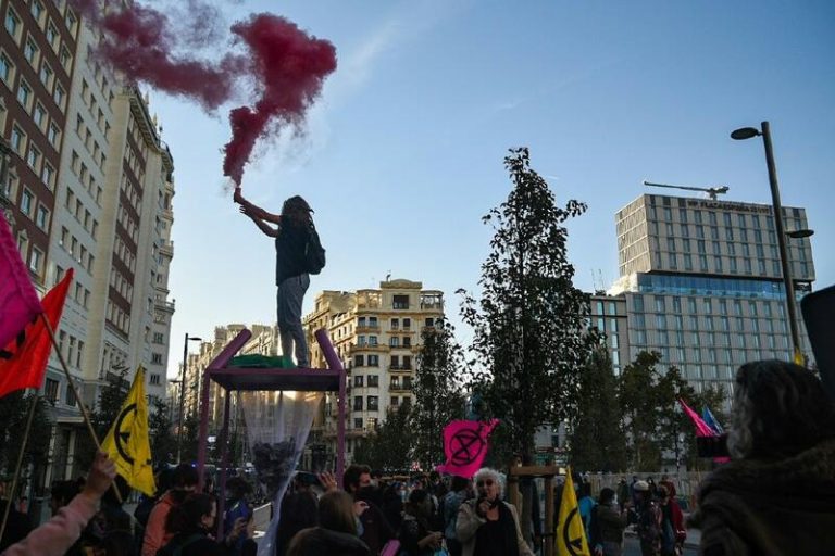 Activistas de Rebelión o Extinción se manifestarán hoy en Madrid contra la 