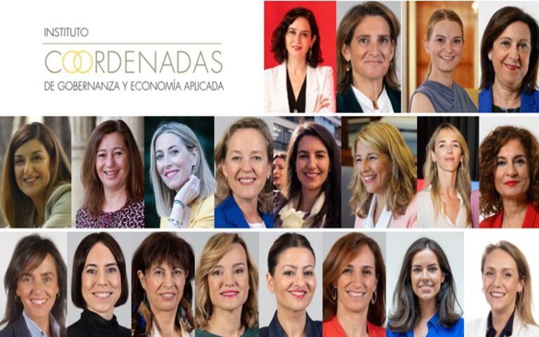 Ayuso, Prohens, Montero o Redondo, entre las 20 mujeres que manejan los hilos de la política española, según el Instituto Coordenadas