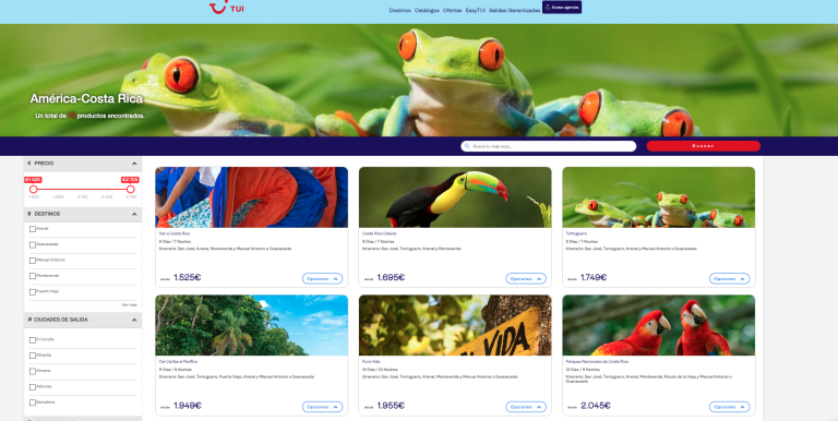 TUI y Costa Rica vuelven a unir sus fuerzas para promocionar el destino durante los próximos meses