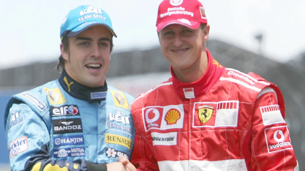 El hermano de Michael Schumacher rompe su silencio cuando se cumple una década del accidente 1 Fernando Alonso y Michael Schumacher