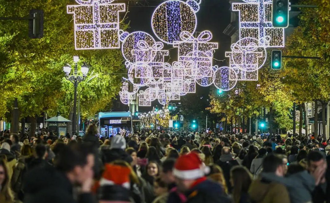 Paseo por las luces navideñas de Madrid