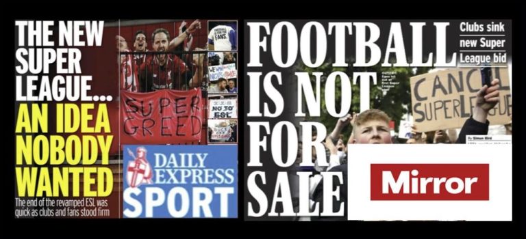 La prensa internacional recoge la oposición del fútbol europeo a la Superliga