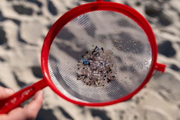 Llegan pellets a la playa vasca de La Arena y se analiza si son del vertido del buque Toconao