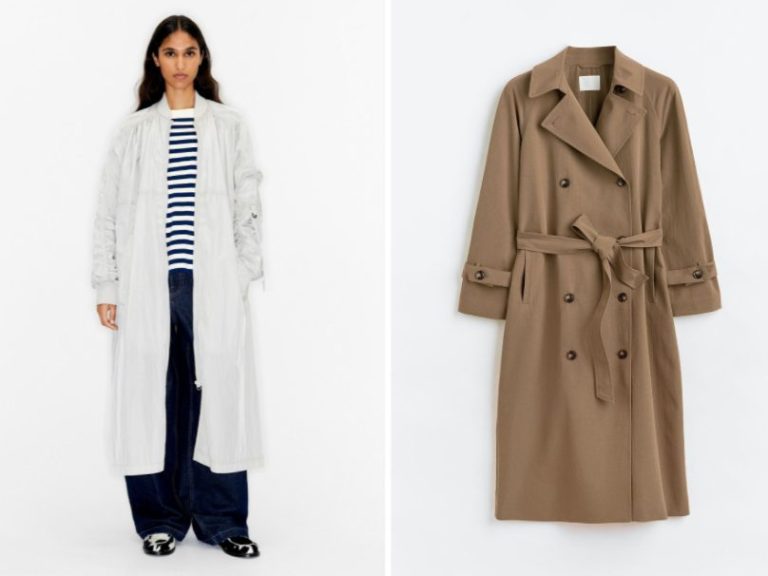 4 gabardinas de Lefties, H&M y Bimba y Lola ideales para invierno y otoño
