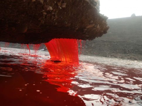 Cataratas de Sangre 0 El misterio de las Cataratas de Sangre, uno de los lugares más raros del planeta Tierra