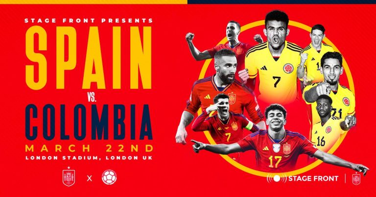 Stage Front anuncia un partido amistoso entre España y Colombia en el Estadio de Londres