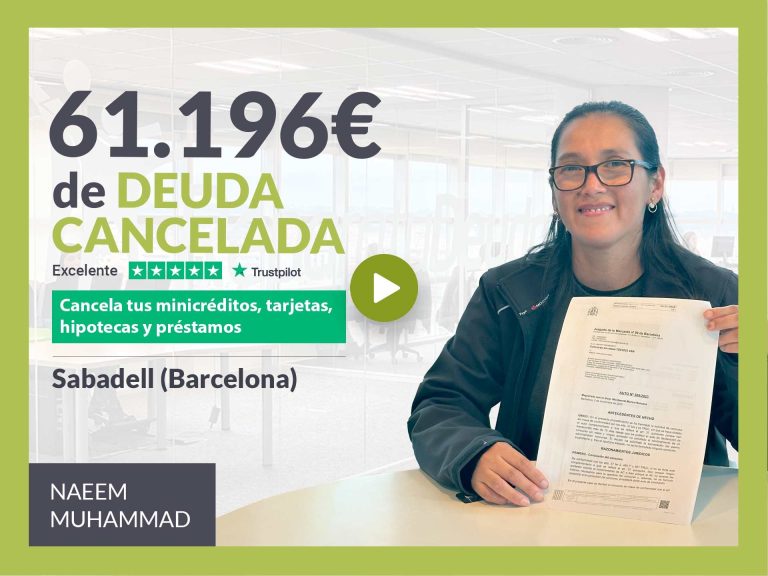 Repara tu Deuda Abogados cancela 61.196€ en Sabadell (Barcelona) con la Ley de Segunda Oportunidad