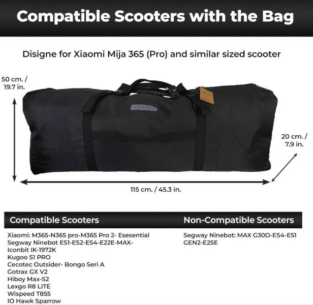 Precio y dónde conseguir la bolsa protectora para el patinete