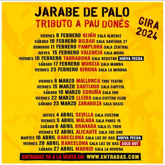 Un recorrido único por las ciudades: detalles de la gira tributo de Jarabe de Palo
