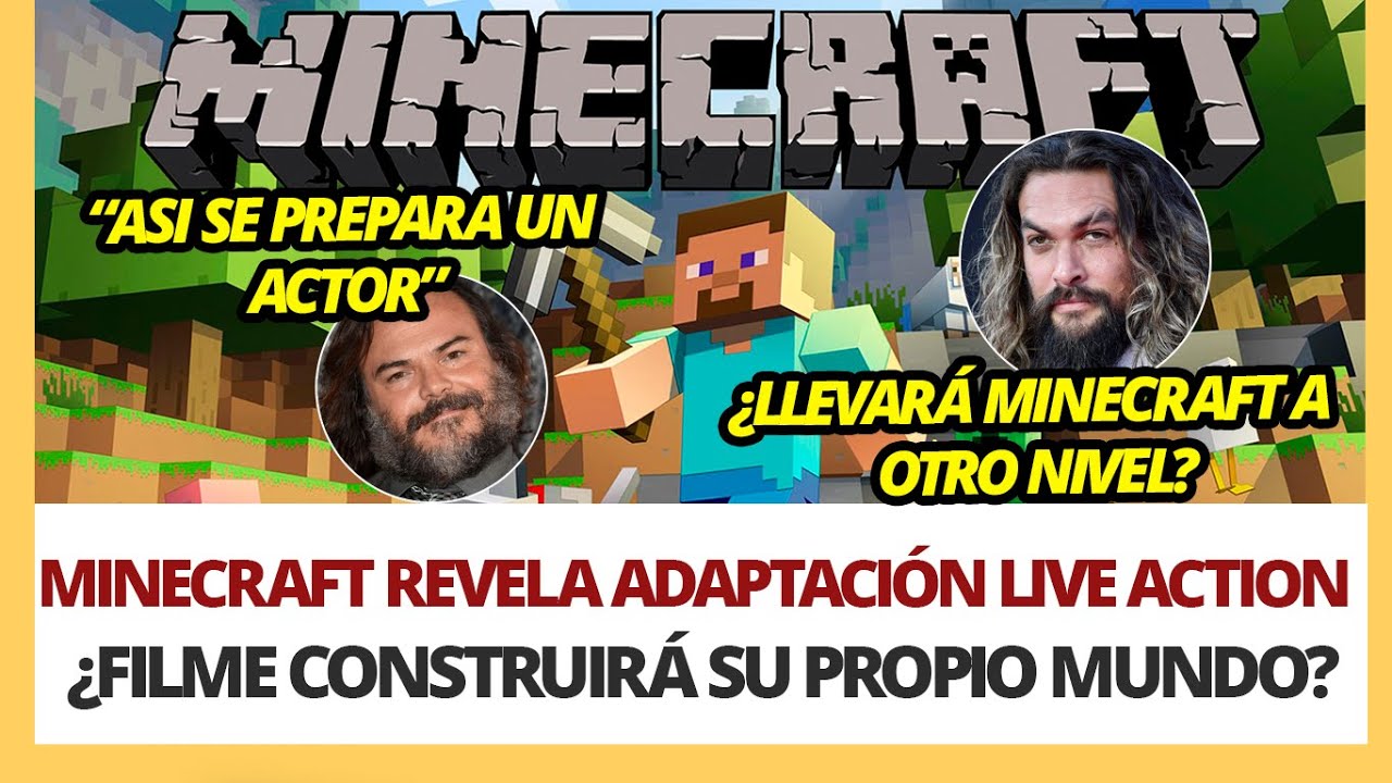 Miniatura del vídeo: 🔴NUEVA ADAPTACIÓN DE VIDEOJUEGO MINECRAFT CONFIRMA A JACK BLACK, JASON MOMOA QUÉ SE SABE HASTA AHORA