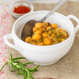 Recetas rápidas con legumbres de bote: garbanzos salteados, crema de lentejas y alubias con espinacas