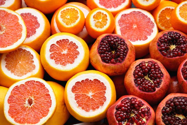 Frutas típicas de la temporada de invierno