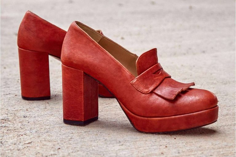 Comodidad y diseño con los zapatos de tacón con diseño estilo mocasines de Audley Shoes