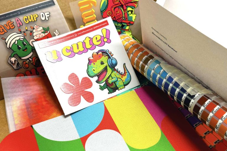 El paquete de muestras DTF que ofrece DTF por metros Barcelona