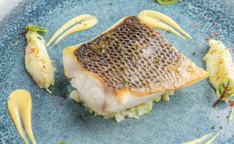 lubina asada de Martín Berasategui