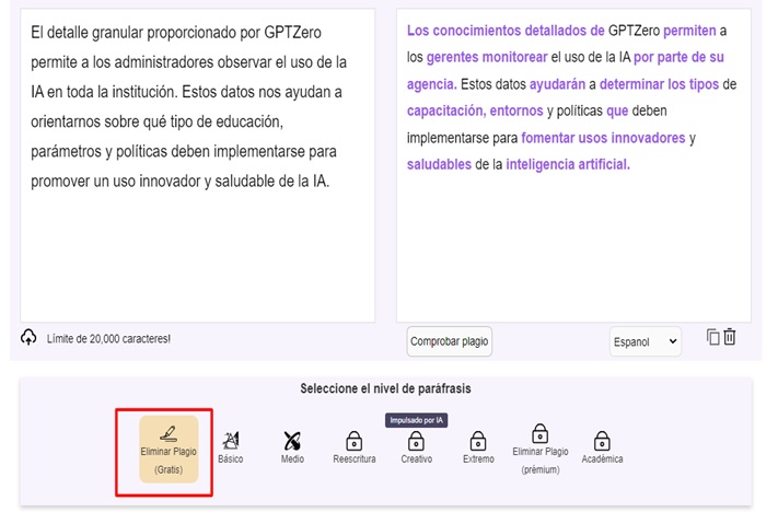Reescribirtextos.com vs Reescribir.org: Una comparación de las principales herramientas de reescritura de IA en 2024 3 reescribir textos 3