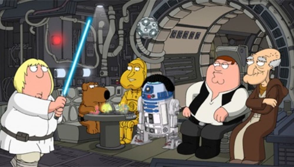 25 años del estreno de Padre de Familia, la serie de animación más sinvergüenza que desafió a Los Simpson 2 star wars