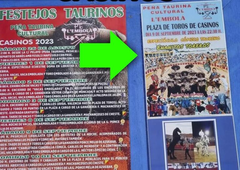 El Consell propone una sanción de 10.000€ a una peña por falta de licencia en un acto con 'enanitos toreros'