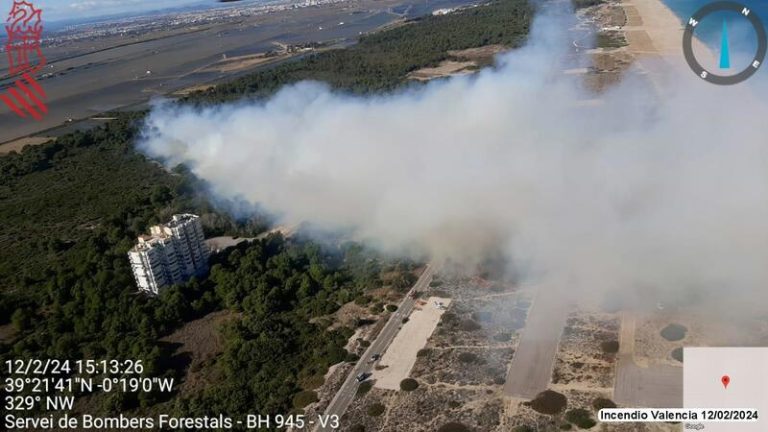 Estabilizado el incendio de El Saler (Valencia)