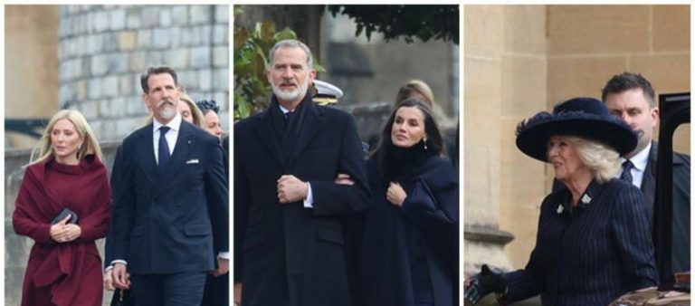 El homenaje de la Familia Real Británica a Constantino de Grecia