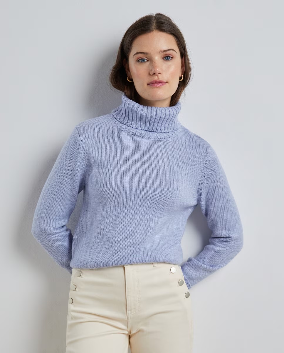 Jersey de Mujer Básico Cuello Cisne 