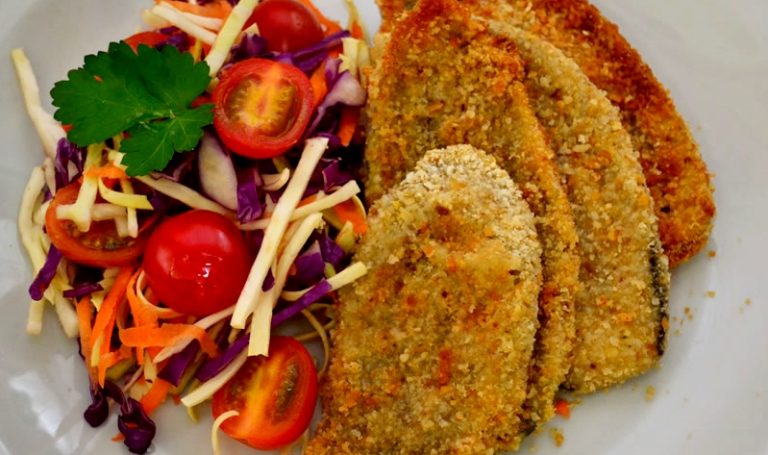 Milanesa de berenjenas, cena fácil al horno en 20 minutos