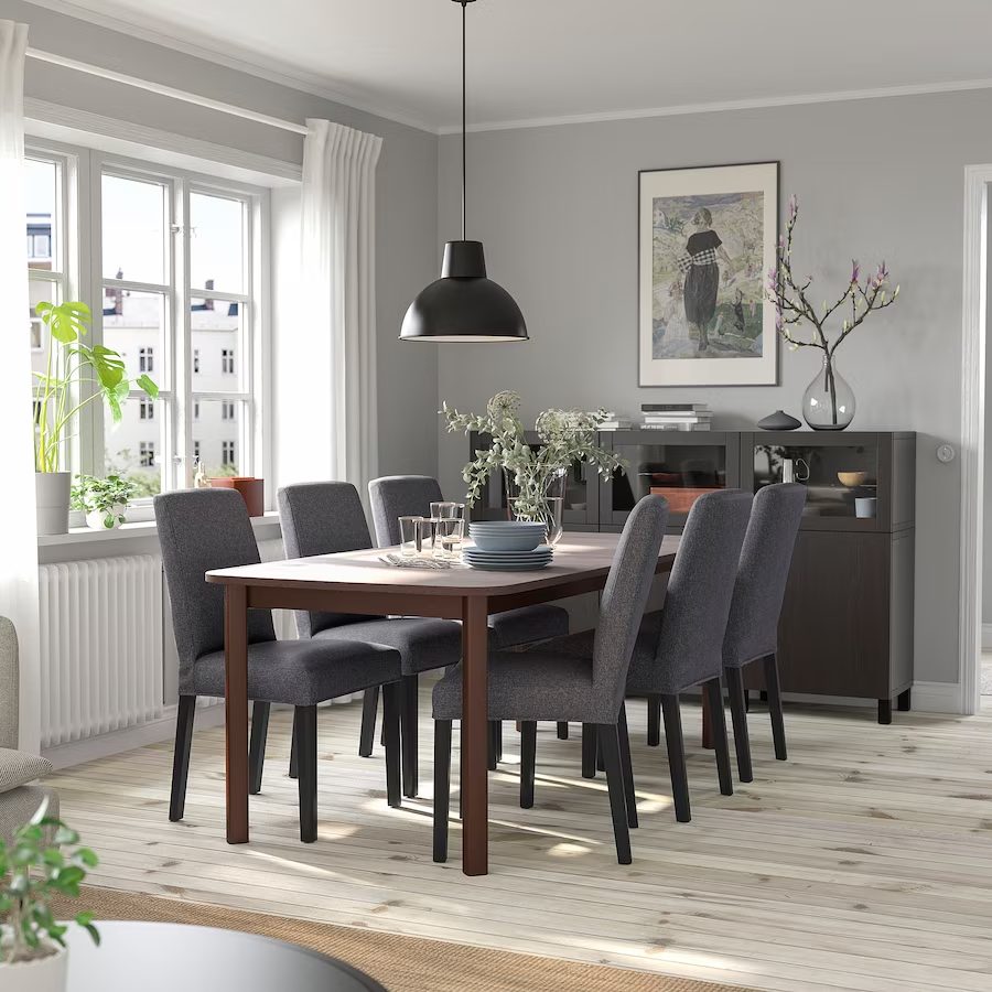 STRANDTORP / BERGMUND Mesa y 6 sillas