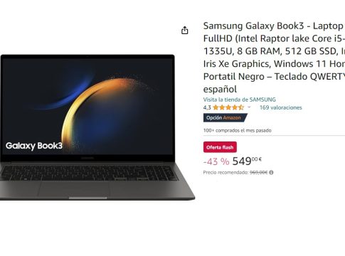 Ofertas flash de Amazon . Samsung Galaxy Book3