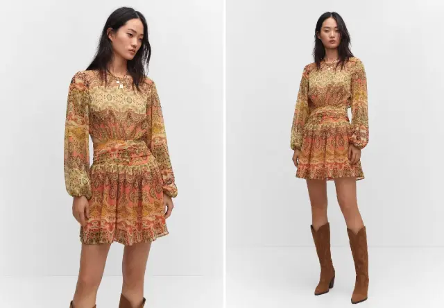 Vestidos boho de primavera: Encuentra elegancia y ahorro en las rebajas de Lefties, Mango, y Cortefiel