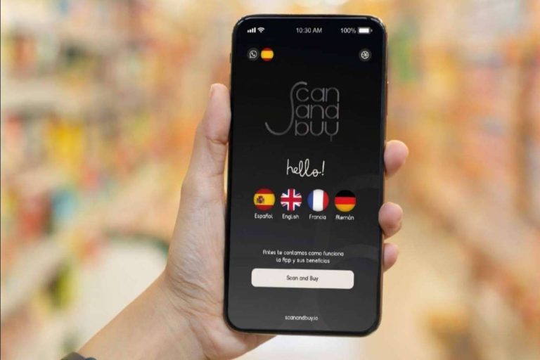 La tienda inteligente de Scan and Buy, una propuesta administrada por una app de compra-venta inmediata