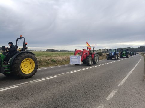 La tractorada se moviliza en Baleares, especialmente en ela ciudad de La Palma